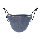 CHAMBRAY MHRS FACE MASK - Mostly Heard Rarely Seen