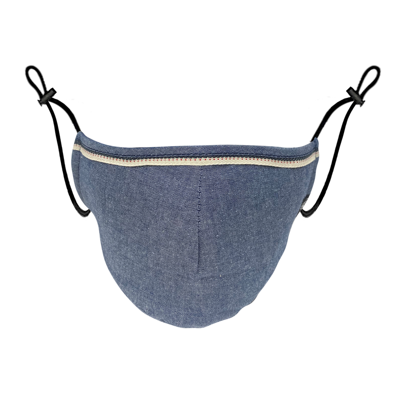 CHAMBRAY MHRS FACE MASK - Mostly Heard Rarely Seen