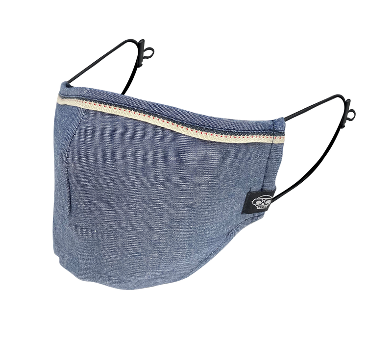 CHAMBRAY MHRS FACE MASK - Mostly Heard Rarely Seen