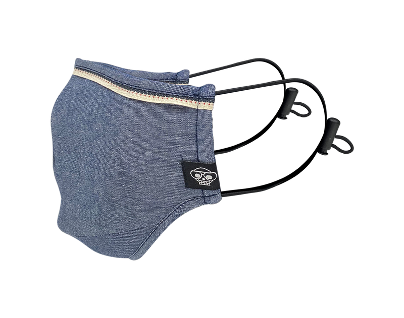 CHAMBRAY MHRS FACE MASK - Mostly Heard Rarely Seen