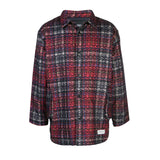 SHIRT JACKET RED MIX PLAID - Mostly Heard Rarely Seen