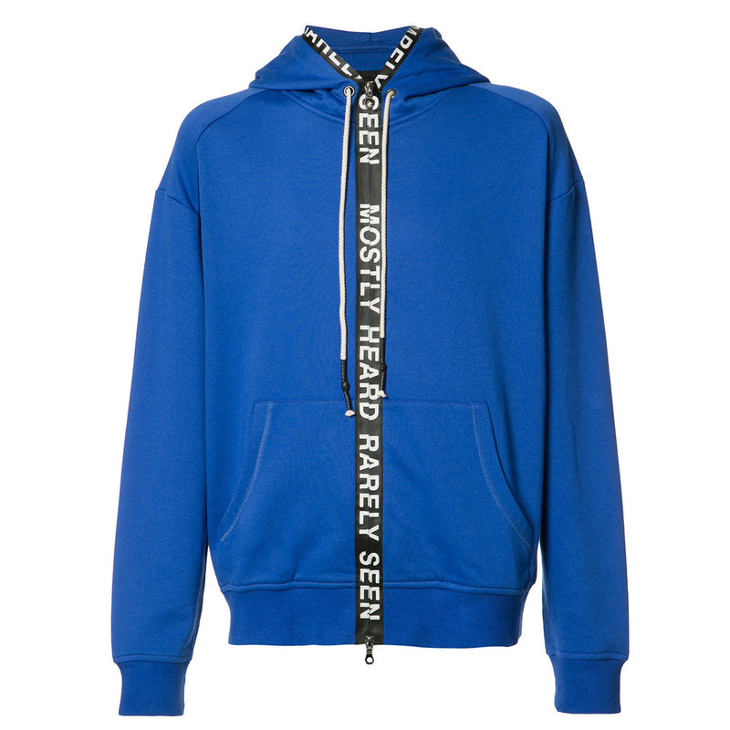 TICKER FEED HOODIE - BLUE - Mostly Heard Rarely Seen