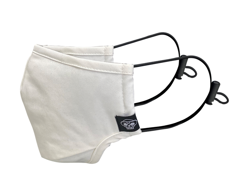 WHITE BLANK BASIC MHRS MASK - Mostly Heard Rarely Seen