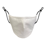 WHITE BLANK BASIC MHRS MASK - Mostly Heard Rarely Seen