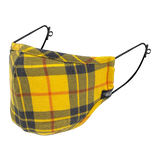 YELLOW PLAID MHRS MASK - Mostly Heard Rarely Seen
