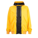 YELLOW BRANDED TAPING ZIP UP HOODIE - Mostly Heard Rarely Seen
