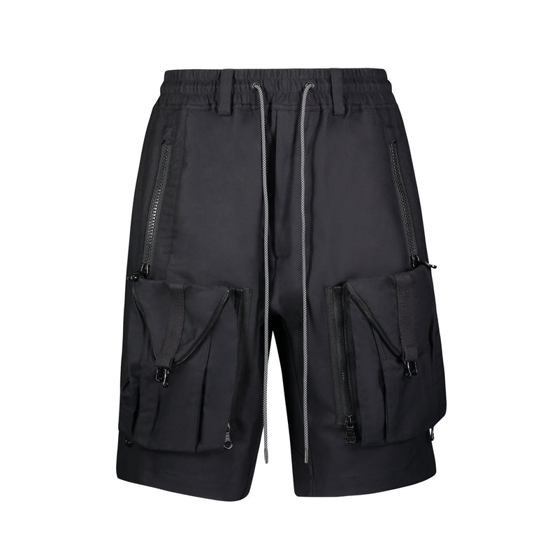 ZIPOFF CARGO SHORTS BLACK - Mostly Heard Rarely Seen