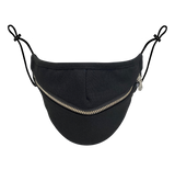 BLACK WOOL / ZIPPER MHRS MASK - Mostly Heard Rarely Seen