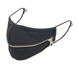 BLACK WOOL / ZIPPER MHRS MASK - Mostly Heard Rarely Seen