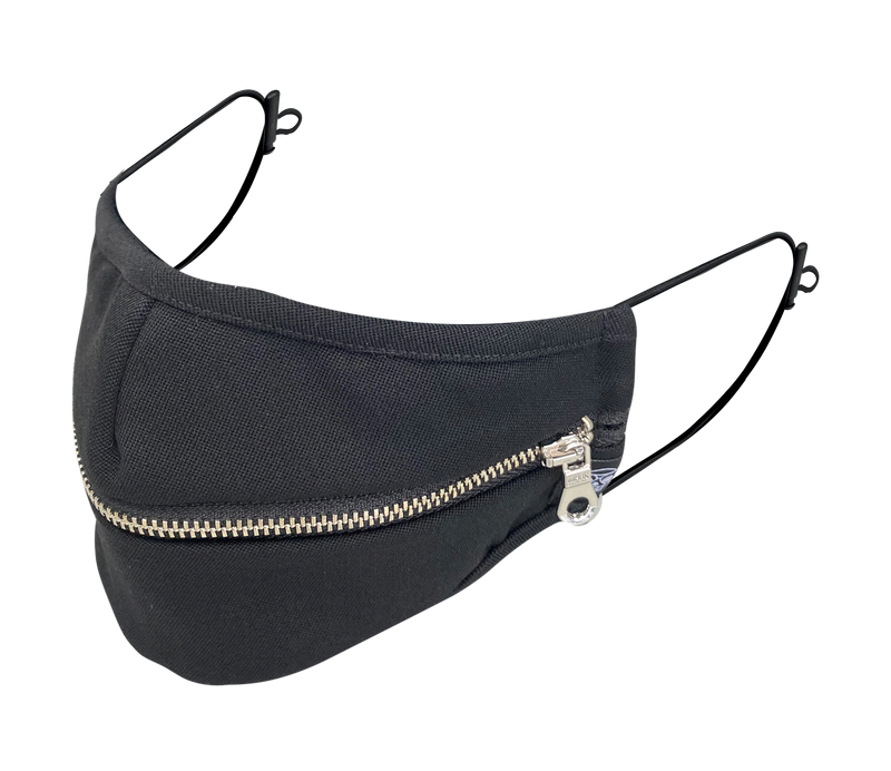 BLACK WOOL / ZIPPER MHRS MASK - Mostly Heard Rarely Seen