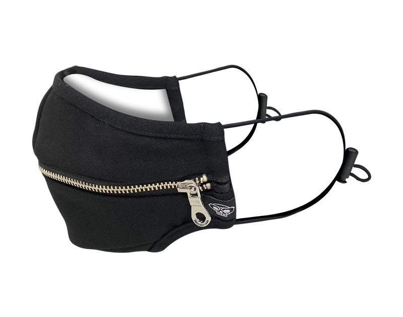 BLACK WOOL / ZIPPER MHRS MASK - Mostly Heard Rarely Seen